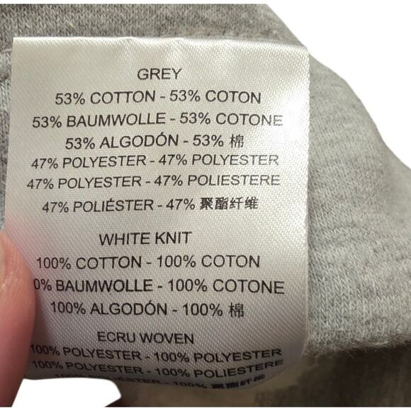 Urban Outfitters SMALL Cropped Fleece Half Zip Pullover Sweatshirt Gray EUC - Picture 6 of 6